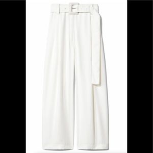 Proenza Schouler belted palazzo pant. White size 4